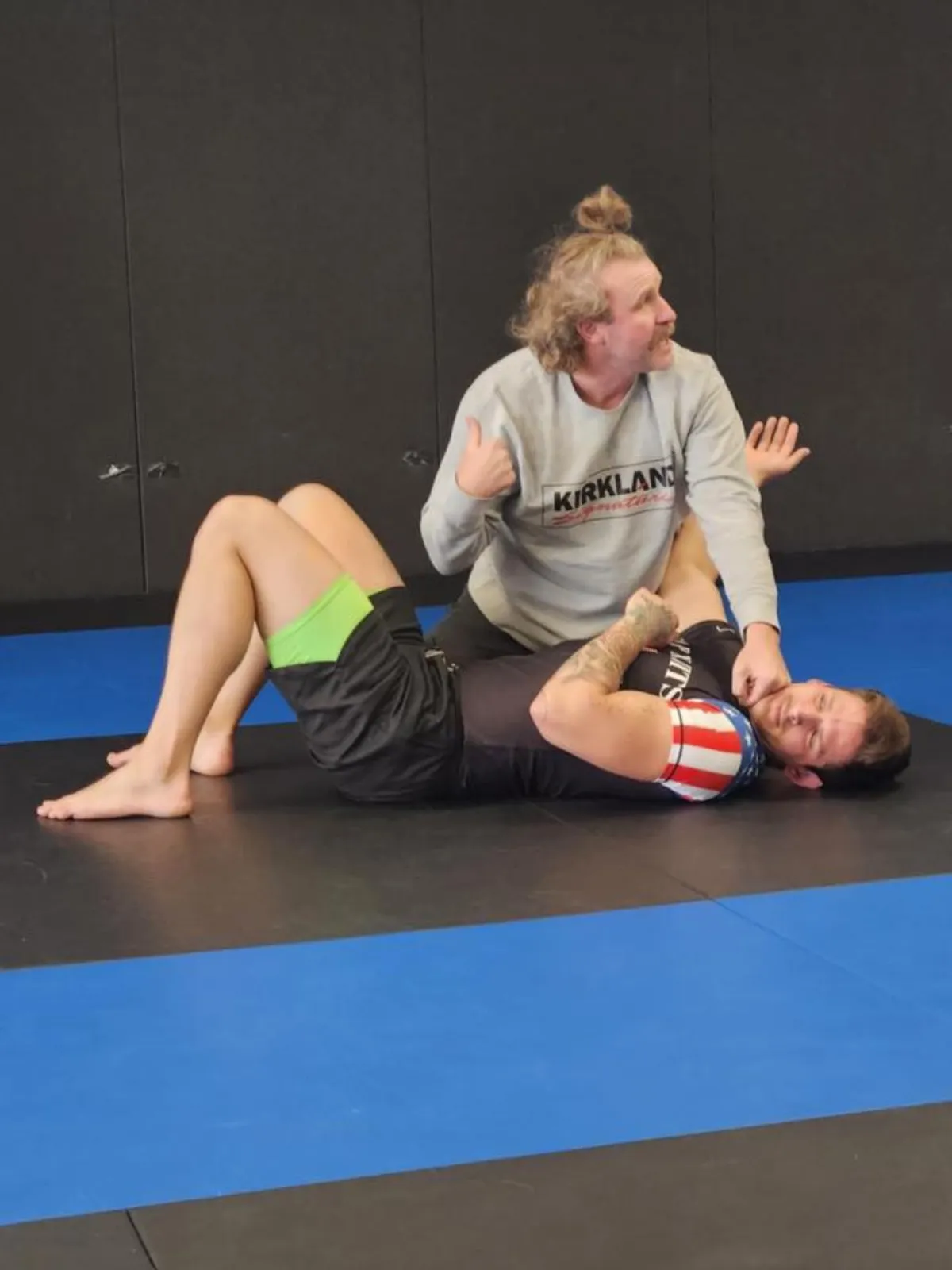 Adult BJJ No Gi Mount Position Training at Blue Devil Jiu Jitsu Richmond MI