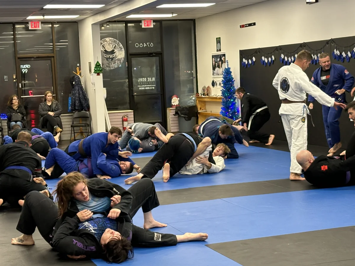 Full class training session at Blue Devil Jiu Jitsu