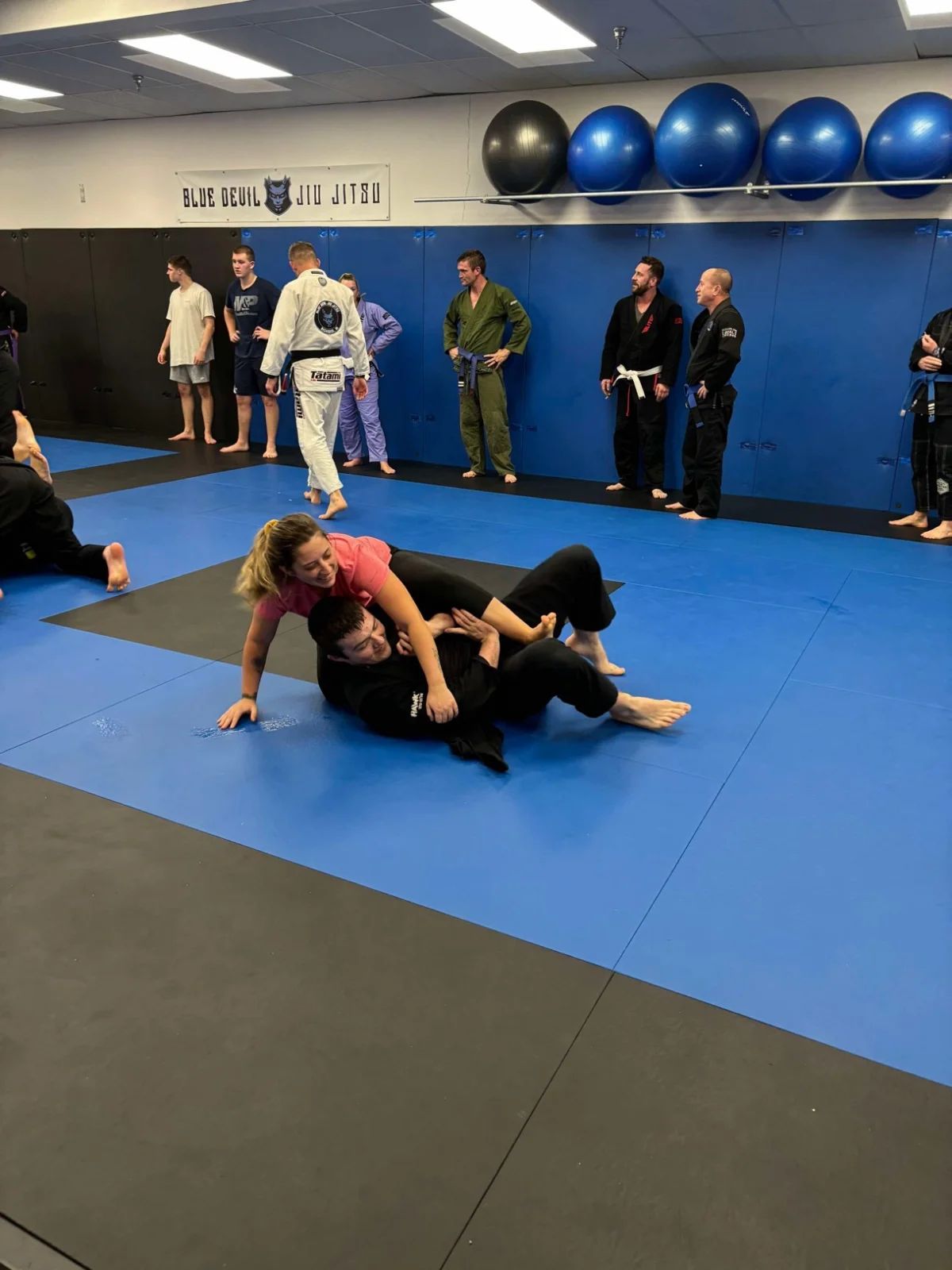 Kids BJJ training at Blue Devil Jiu Jitsu