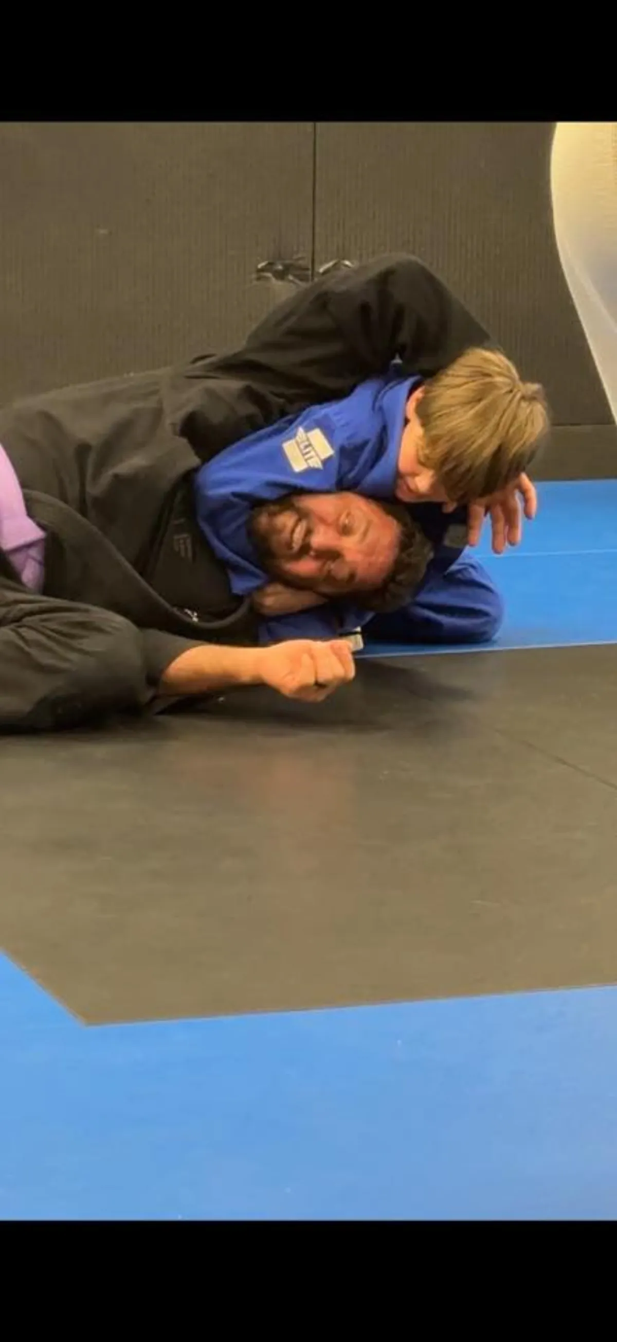 Kids BJJ Gi Training Technique at Blue Devil Jiu Jitsu Richmond MI